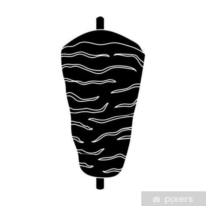 700x700 Doner Kebab Icon In Black Style Isolated On White Background