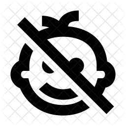 256x256 Keep Away Kids Icon Of Glyph Style