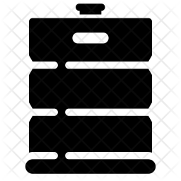 256x256 Beer Keg Icon Of Glyph Style