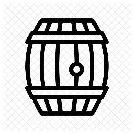 512x512 Beer Keg Icon Of Line Style