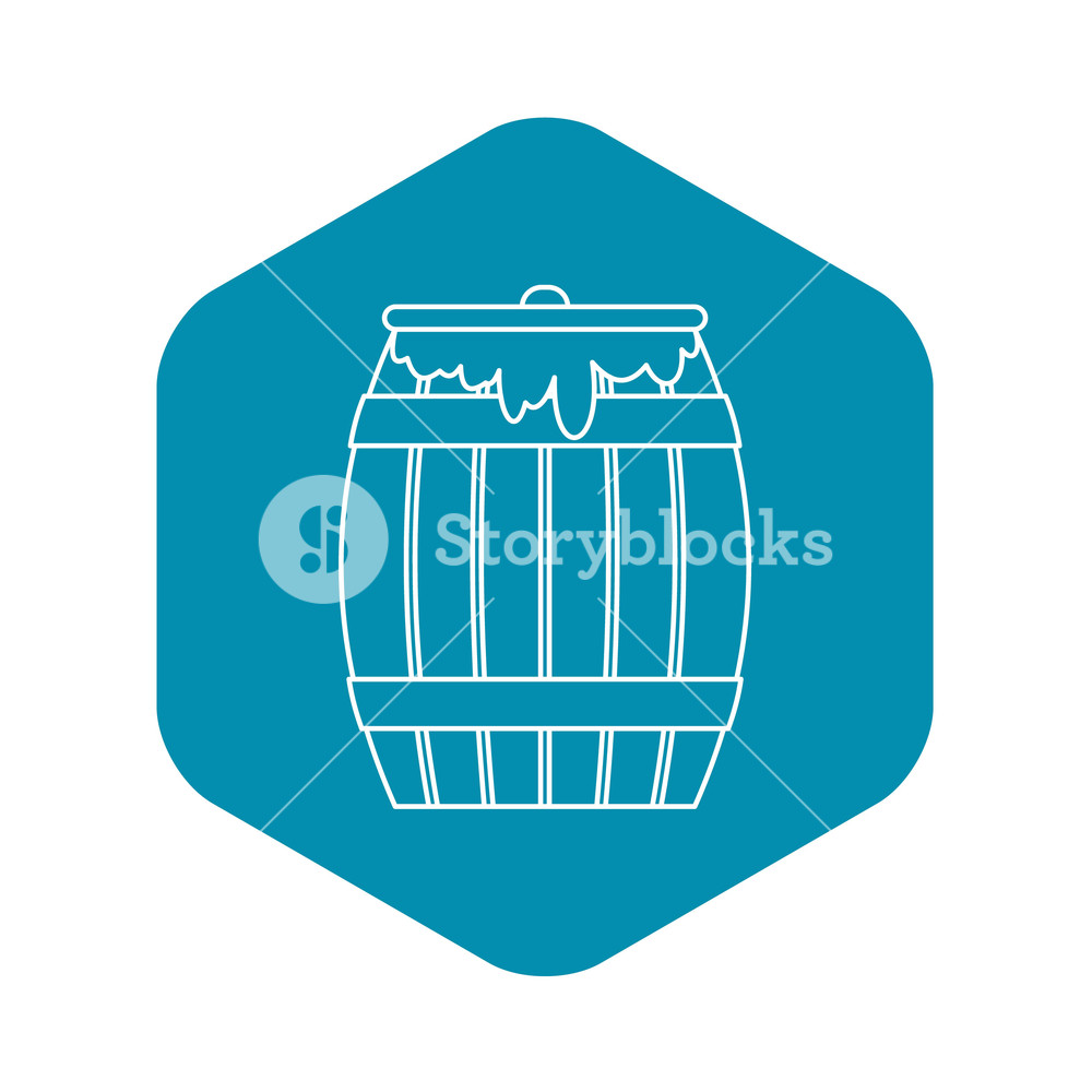 1000x1000 Honey Keg Icon Outline Illustration Of Honey Keg Vector Icon