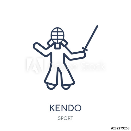 500x500 Kendo Icon Kendo Linear Symbol Design From Sport Collection