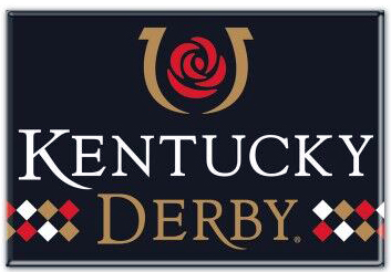 353x246 Kentucky Derby Magnet Metal