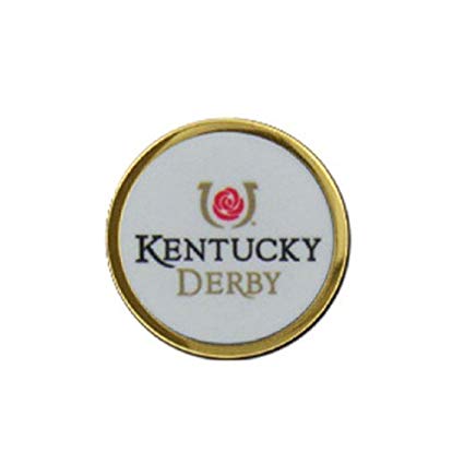 425x425 Kentucky Derby Icon Gold Plated Rim Lapel Pin