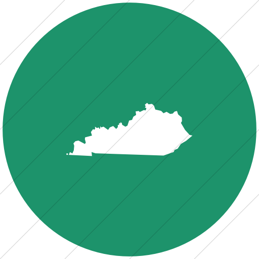 512x512 Iconsetc Flat Circle White On Aqua Us States Kentucky Icon