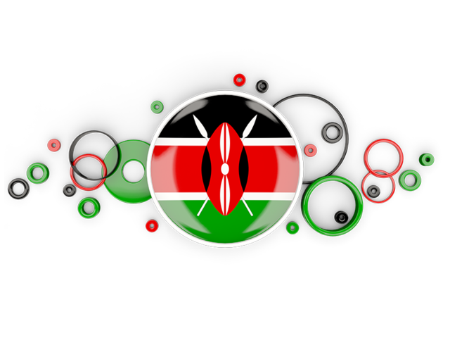 640x480 Circle Background Illustration Of Flag Of Kenya