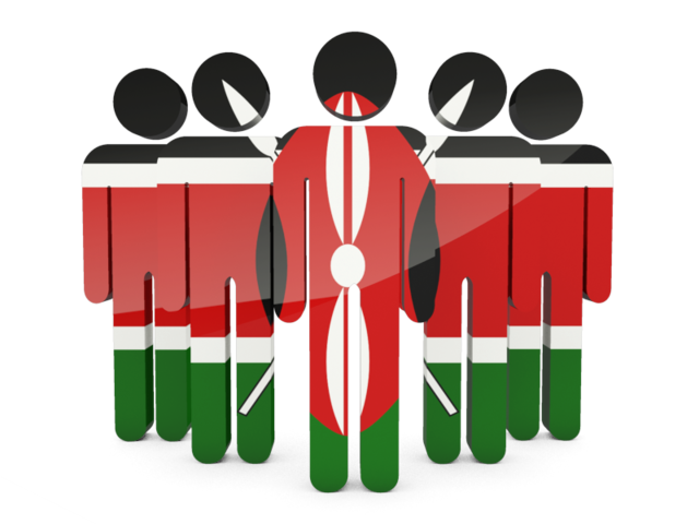 640x480 People Icon Illustration Of Flag Of Kenya