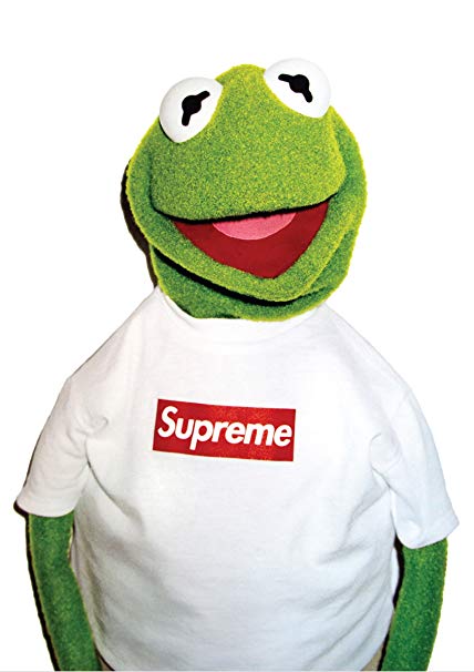 428x606 Fotojig Kermit The Frog X Supreme Large Icon Poster Rare