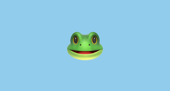 560x300 Frog Face Emoji