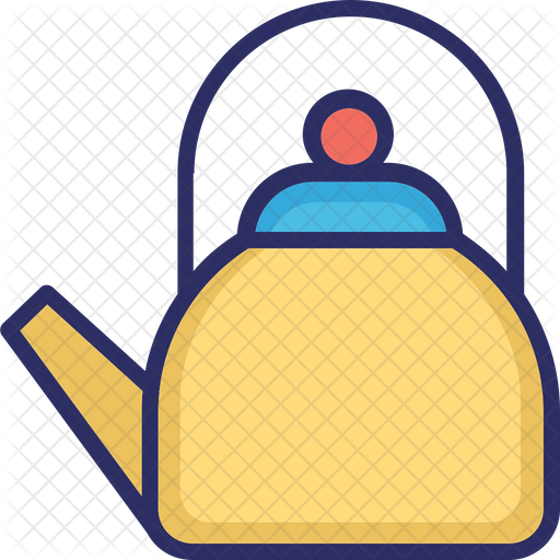 512x512 Tea Kettle Icon Of Colored Outline Style
