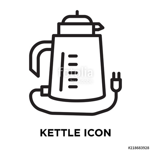 500x500 Kettle Icon On White Background Modern Icons Vector Illustration