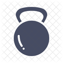 256x256 Kettlebell Icon Of Glyph Style
