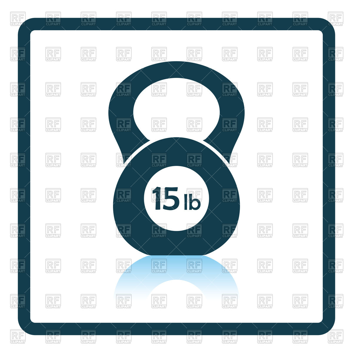 1200x1200 Kettlebell Icon With Shadow Vector Image Of Icons And Emblems