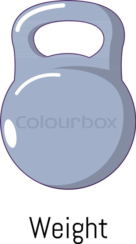 447x800 Kettlebell Icon Cartoon Illustration Stock Vector Colourbox