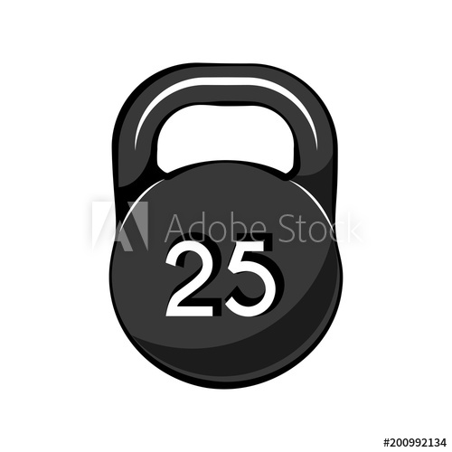 500x500 Kettlebell Icon Sport, Fitness, Bodybuilding Badge Logo Label