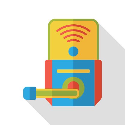 416x416 Hotel Door Key Card Flat Icon Premium Clipart