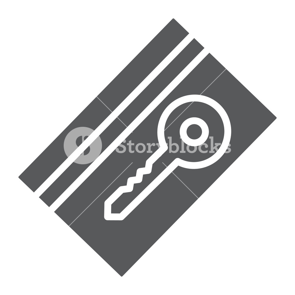 1000x1000 Key Card Glyph Icon, Hotel And Access, Electronic Pass Sign