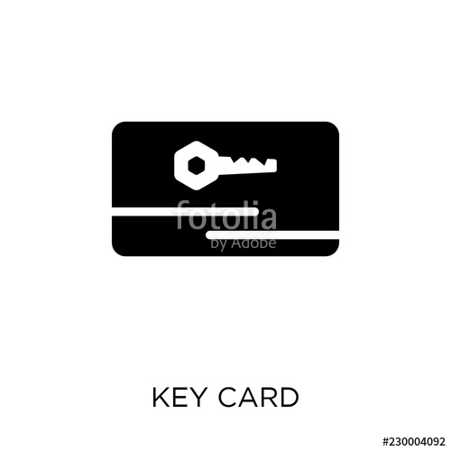 500x500 Key Card Icon Key Card Symbol Design From Smarthome Collection