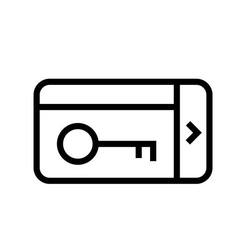490x490 Keycard Icon Vector