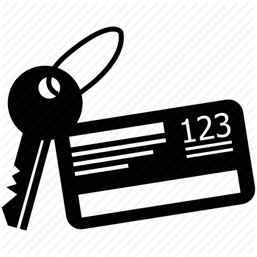 512x512 Accommodations, Card, Key, Key Card, Silhouette, Ticket, Tourism Icon