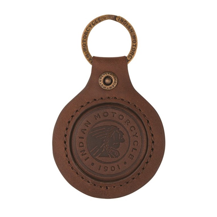 760x760 Indian Motorcycle Icon Leather Key Fob