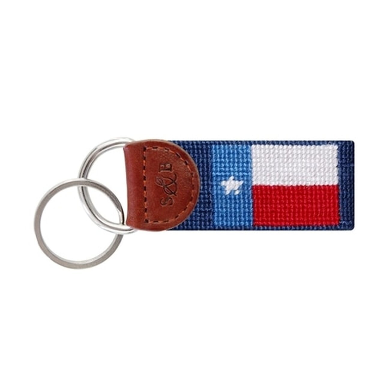 1280x1280 Smathers Branson Texas Flag Needlepoint Key Fob