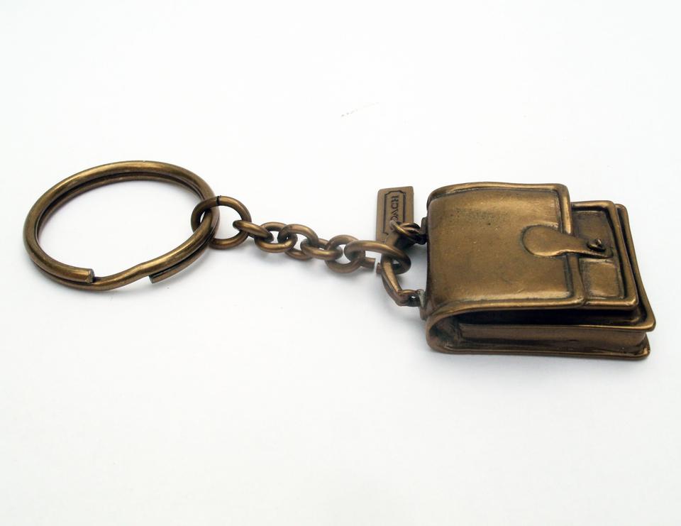 960x741 Coach Antiqued Brass Icon Station Bag Key Fob Vintage Purse