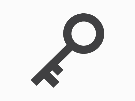 530x400 Vector Key Icon