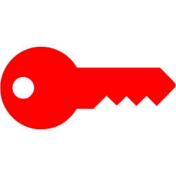 256x256 Red Key Icon