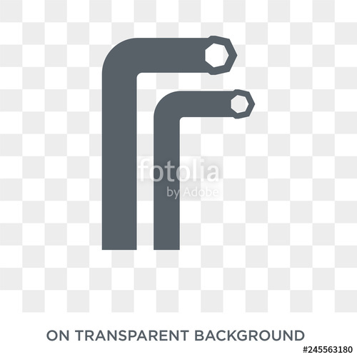 500x500 Hex Key Icon Trendy Flat Vector Hex Key Icon On Transparent