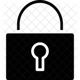 Lock Icon Of Glyph Style 256x256 Lock Icon Of Glyph Style