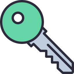 256x256 Key Icon Outline Filled