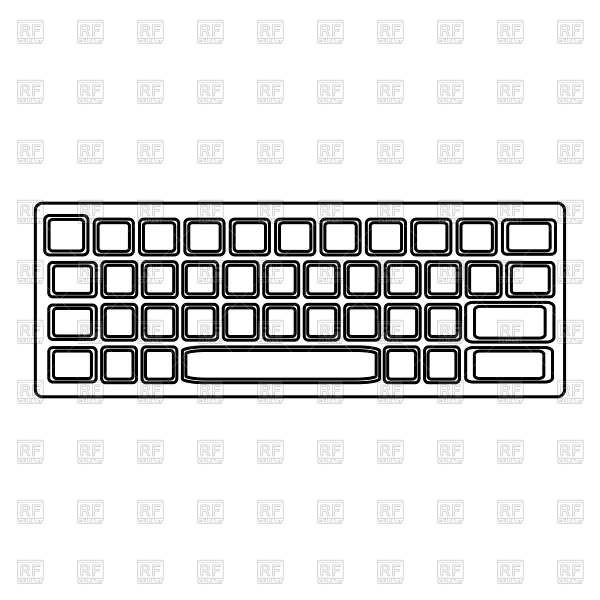 1200x1200 Keyboard Icon Vector Image Of Technology