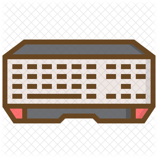 512x512 Keyboard Icon Of Colored Outline Style