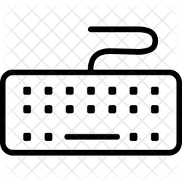 256x256 Keyboard Icon Of Line Style