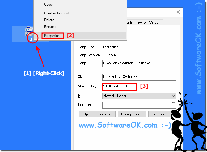 672x494 Virtual On Screen Keyboard Windows Desktop Shortcut, How