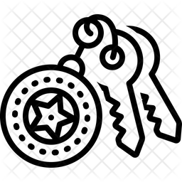 256x256 Keychan Of Line Style