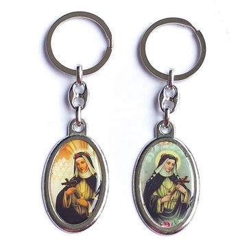 350x350 Wholesale Religious Keychain,catholic Keyring With Icon Santa Rosa