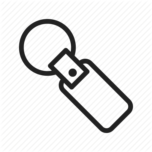 512x512 Chain, Key, Keyring, Leather, Metal, Ring, Round Icon