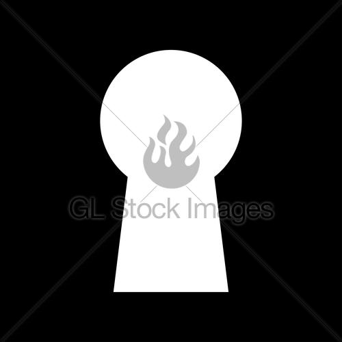 500x500 Keyhole Icon Gl Stock Images