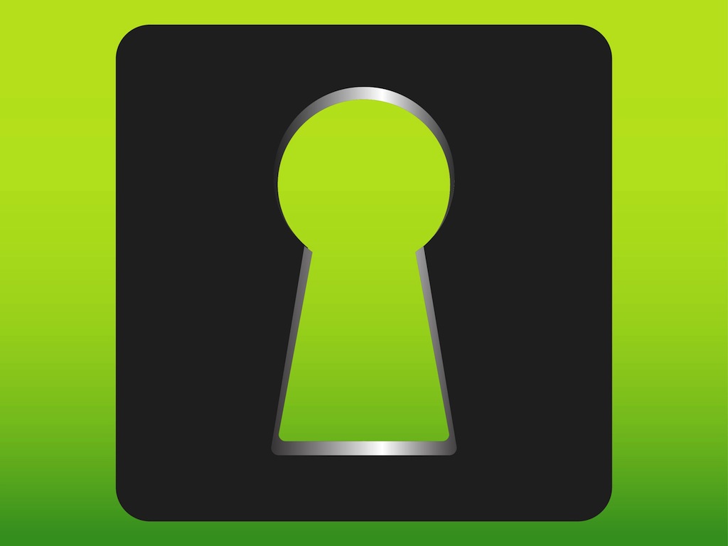 1024x768 Keyhole Icon Vector Art Graphics