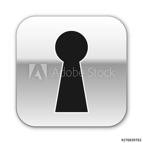 500x500 Black Keyhole Icon Isolated On White Background Key Of Success