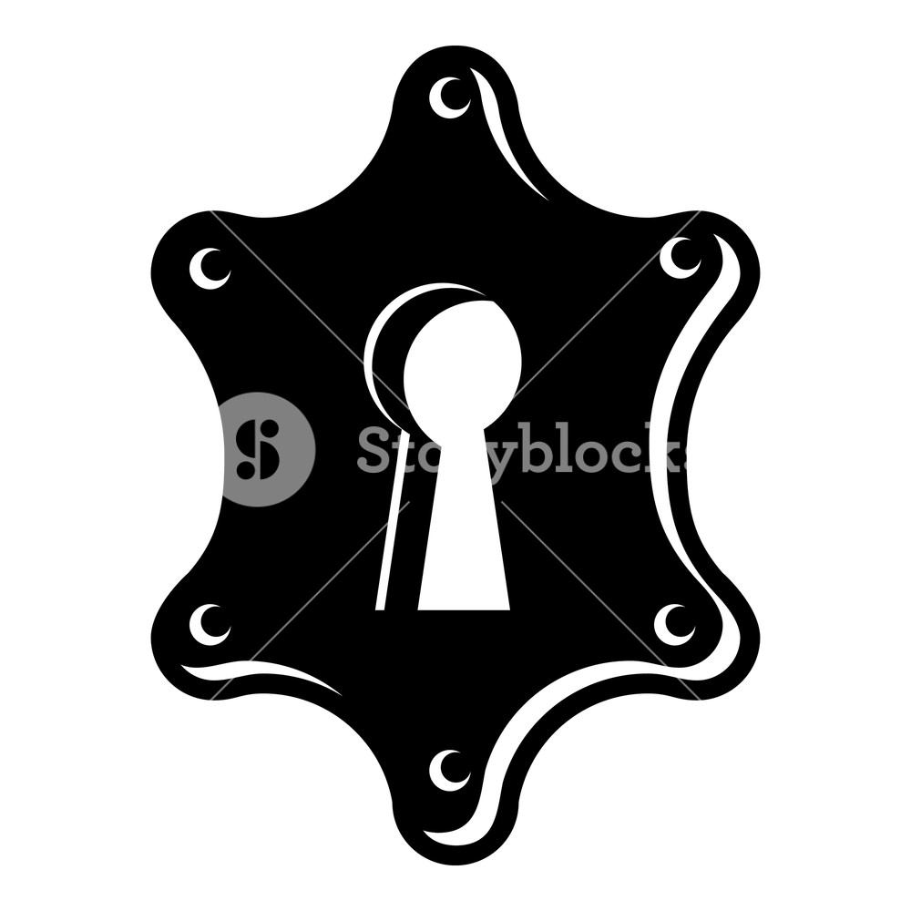 1000x1000 Keyhole Icon Simple Illustration Of Keyhole Vector Icon For Web