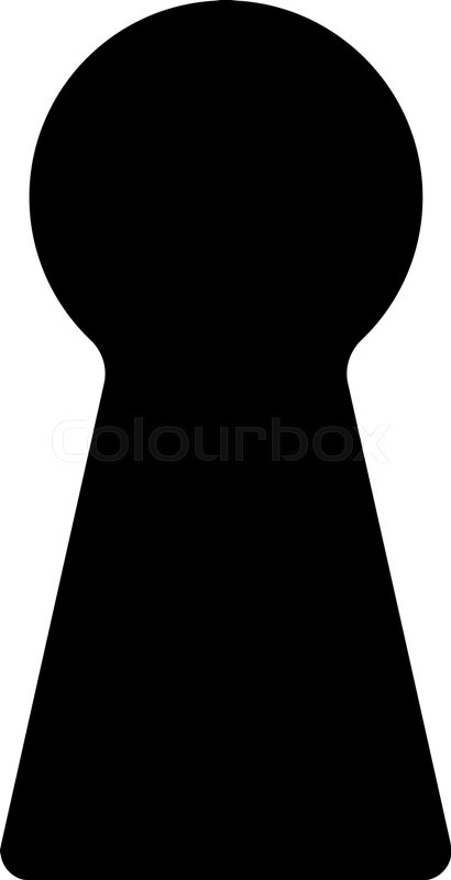 410x800 The Keyhole Icon Lock Symbol Flat Stock Vector Colourbox