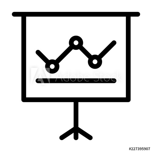 500x500 Line Chart Canvas Presentation Powerpoint Keynote Speech Business