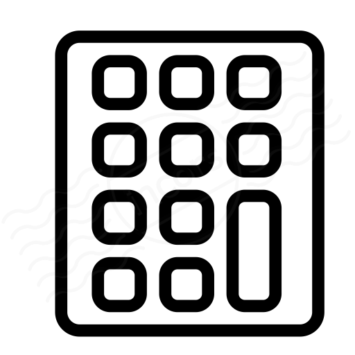 512x512 Iconexperience I Collection Keypad Icon