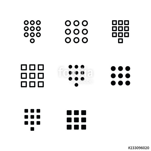 500x500 Keypad Icon Logo Vector Symbol Stock Image And Royalty Free
