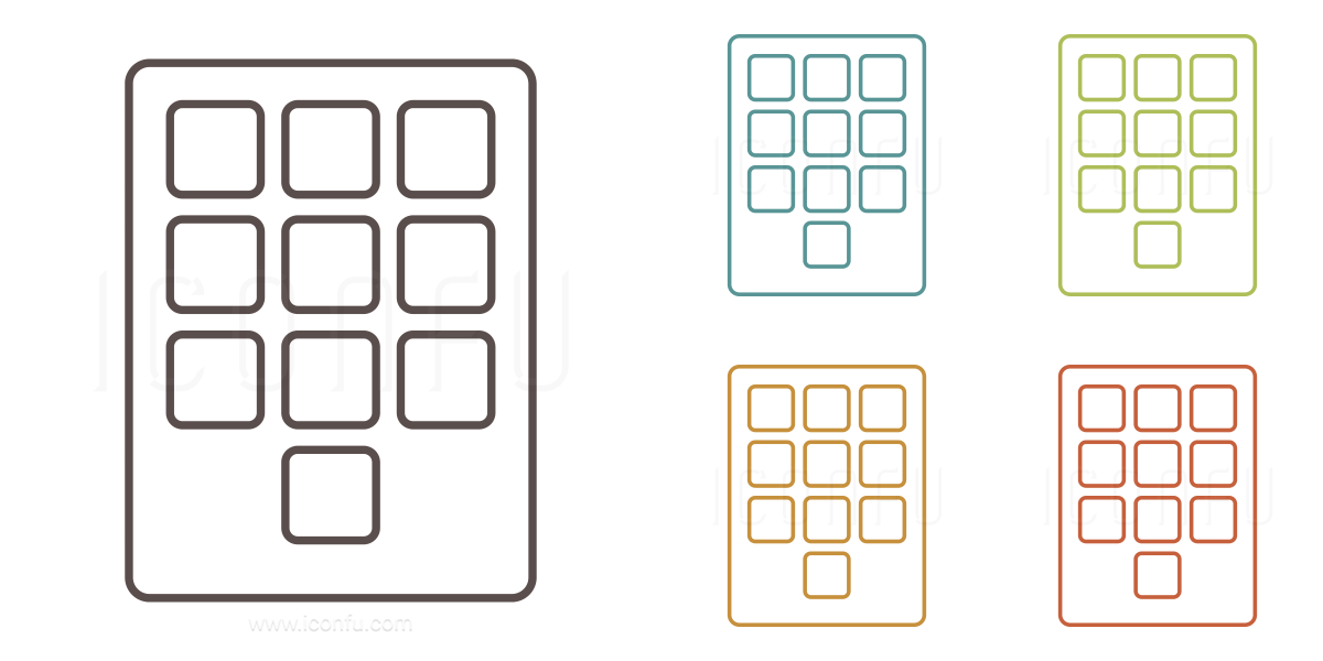 1200x600 Numeric Keypad Icon