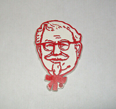 400x376 Colonel Sanders Vtg Rubber Fridge Magnet Kfc Restaurant