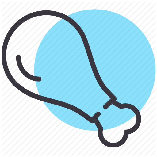 512x512 Chicken, Food, Kfc, Leg, Meat, Piece Icon